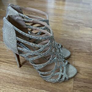 Inc. International Concepts Women's Sharee High Heel Rhinestone Evening Sandals